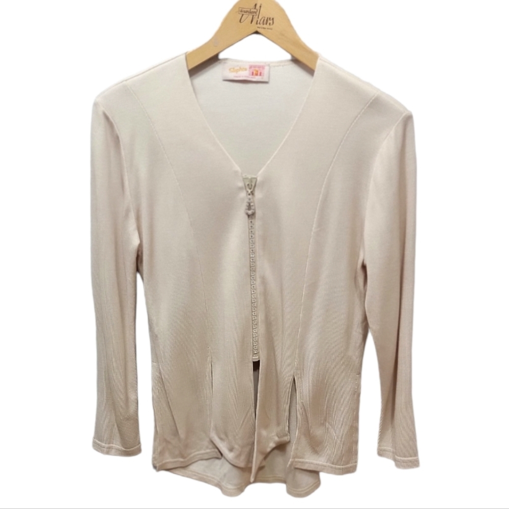 Stephen Made in England Zippered Blouse /Blazer